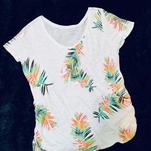 Tropical top, shirt sleeve. LaneBryant